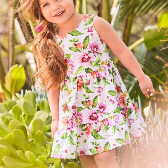 Janie and Jack Pink and White Halter Sundress Little girl size 8 ((C15) - Picture 2 of 11